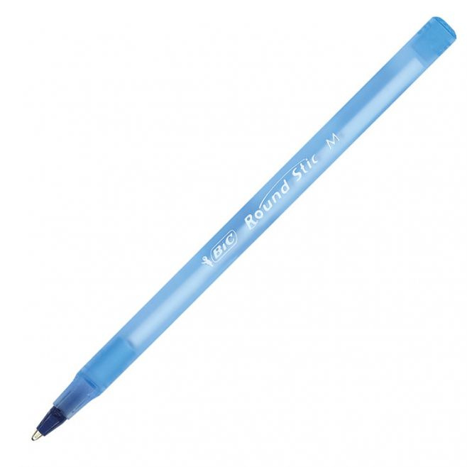 BIC Długopis Round Stick Szkolny Biurowy 1,0 mm NIEBIESKI_3