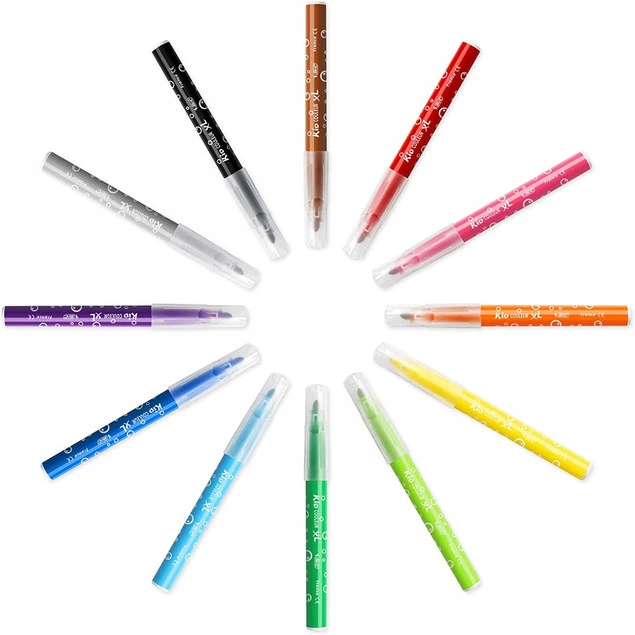 BIC KIDS Magic Flamastry Mazaki Pisaki Magiczne z WYMAZYWACZEM 12 Kolorów_2