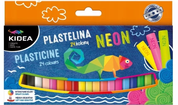 ZESTAW KIDEA PLASTELINA NEONOWA + PASTELOWA 48SZT._4