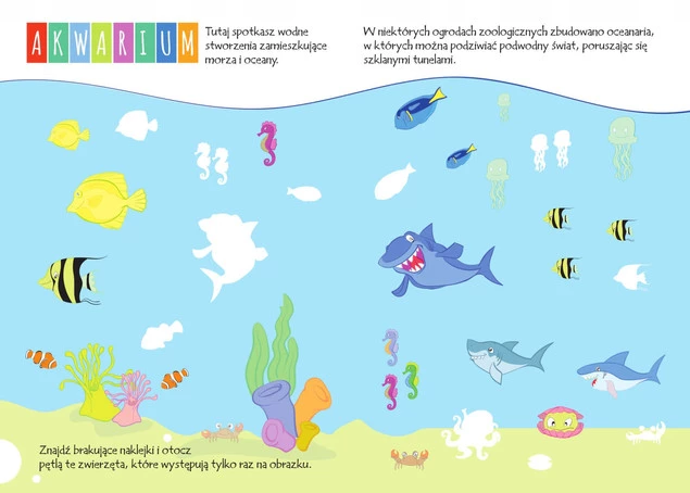 Akademia 4-Latka Czterolatka ZOO + Ponad 80 Naklejek Gorzkowska-Parnas SBM_3