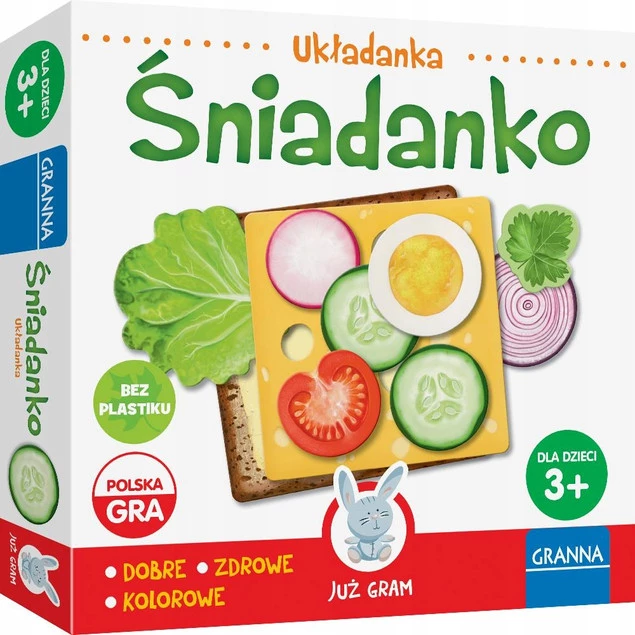 Śniadanko Układanka Montessori Gra Edukacyjna 2+ Granna 00395_5