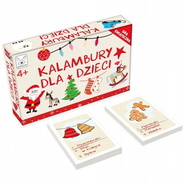 Kalambury Dla Dzieci Gra Świąteczna Towarzyska Rodzinna 4+ Kangur 9342_1