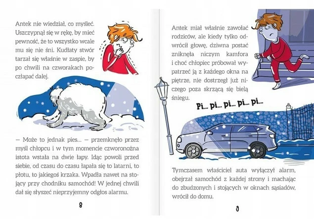 Ilustracja z książki Antek Na Tropie Yeti