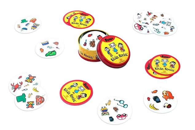 KICIA KOCIA Dobble Gra Karciana Rodzinna Spostrzegawczość 4+ Rebel_5