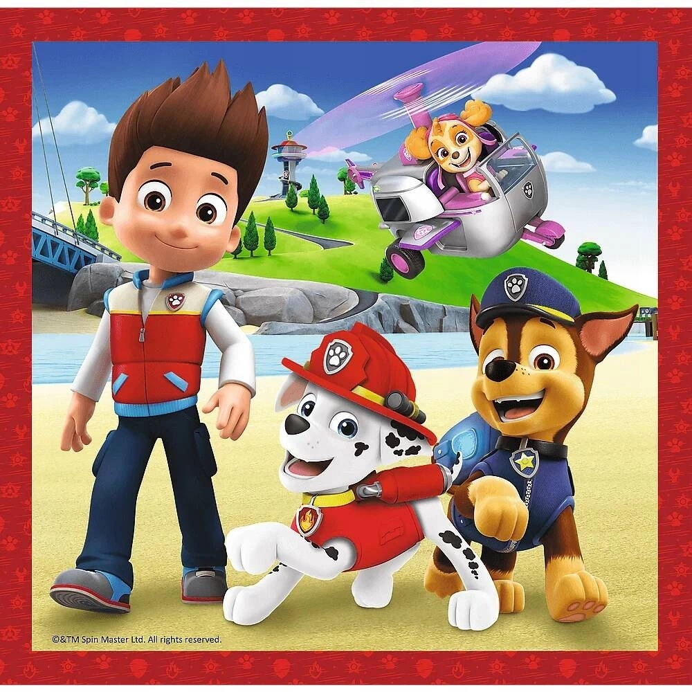 Puzzle 3w1 Układanka Pieski PSI PATROL Piesek Paw Patrol 3+ Trefl 34867_3