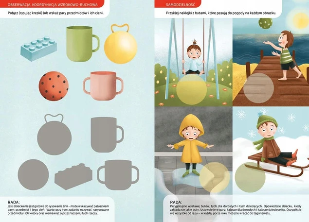 Montessori Elementarz dwulatka - okładka i wnętrze