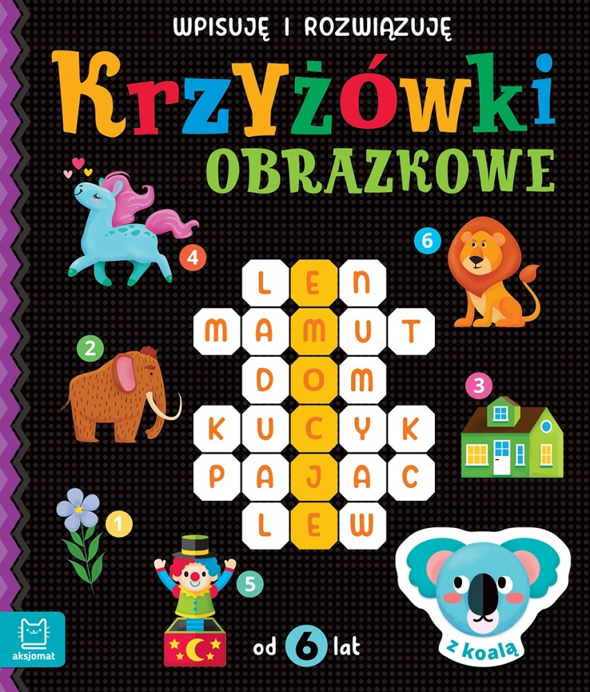 Krzyżówki Obrazkowe Dla Dzieci Z Koalą Wpisuję Rozwiązuję 6+ Aksjomat 3866_1