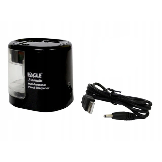 Temperówka ELEKTRYCZNA Baterie USB Podwójna Czarna 6-8/9-12 mm EAGLE_4