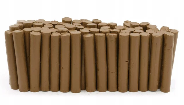 Plastelina LUZ 1kg BRĄZOWA Szkolna Mona_2