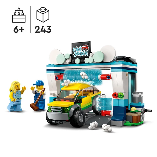 LEGO City 60362 Myjnia Samochodowa 243 Elementy 6+_5