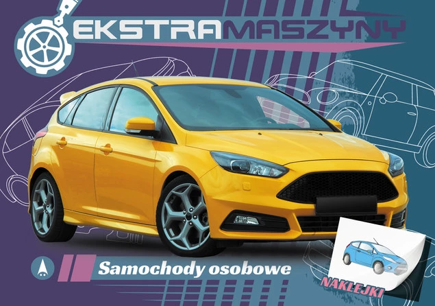 Kolorowanka Ekstramaszyny Samochody Osobowe 3+ Skrzat_1