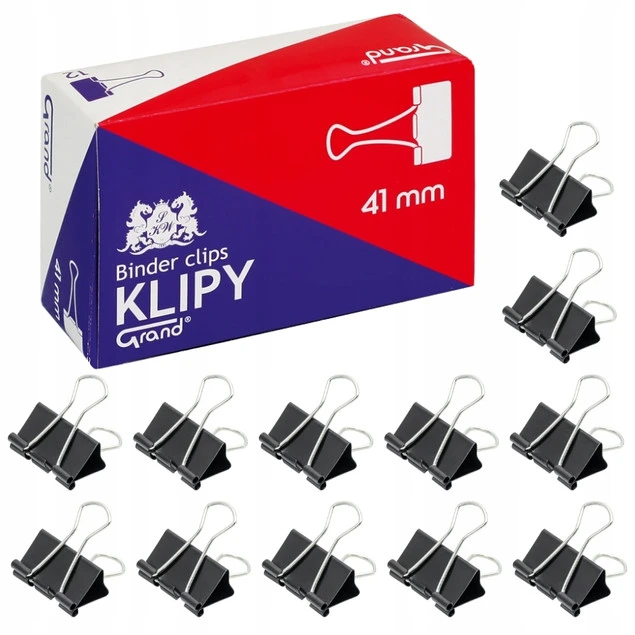 KLIPS ARCHIWIZACYJNY 41mm a`12 GRAND Wytrzymałe Biurowe_1