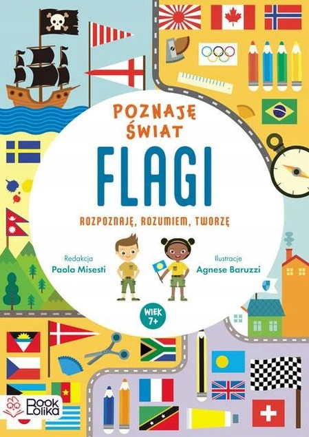 Książka FLAGI Poznaję Świat z Naklejkami 7+ Bookolika