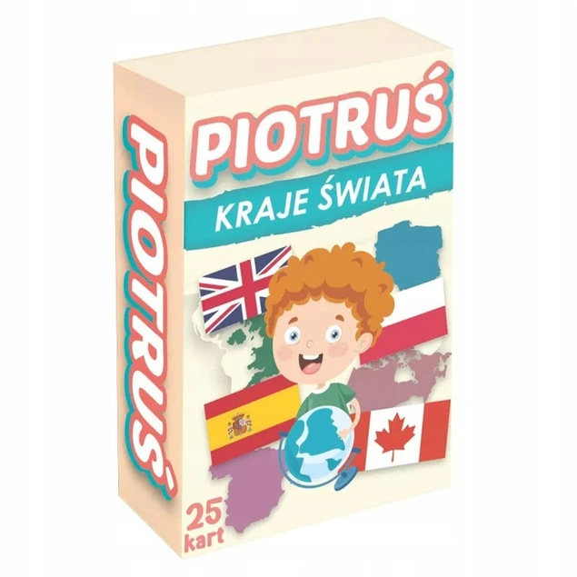 Piotruś KRAJE ŚWIATA Gra Karciana MINI 4+ Kangur_2