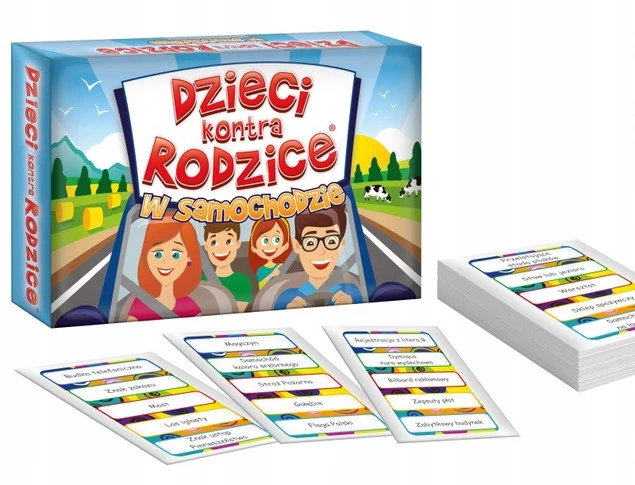 Dzieci Kontra Rodzice SAMOCHODZIE Gra Na Spostrzegawczość 6+ Kangur_1