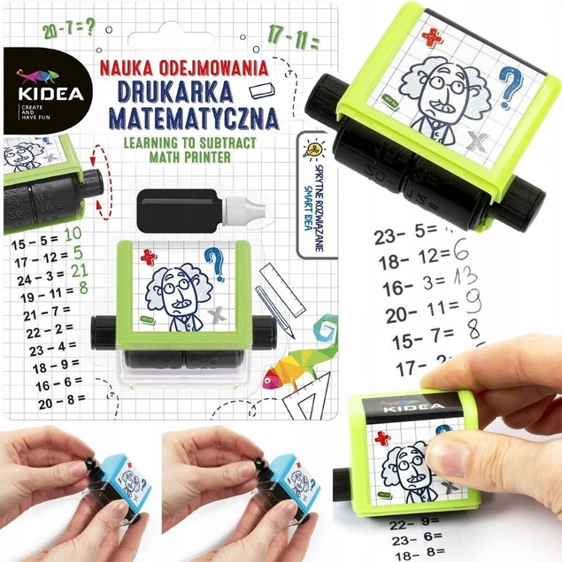 Drukarka Matematyczna DODAWANIE ODEJMOWANIE MNOŻENIE Kidea x3_4