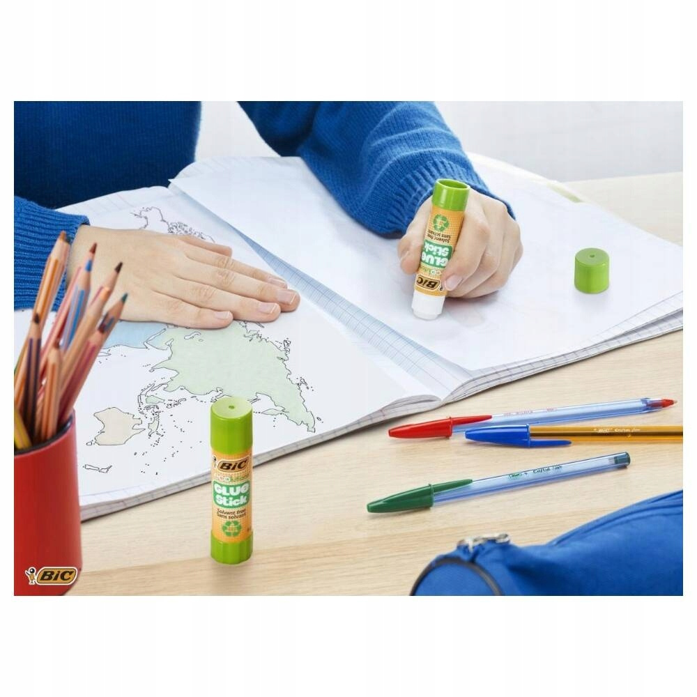 Klej w Sztyfcie Szkolny Ekologiczny 8g BIC_3