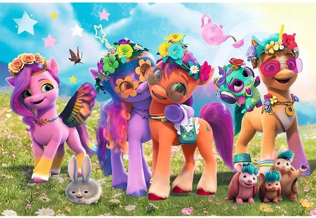 Puzzle 100 Układanka Pony KUCYKI Konie Koniki Koń Słodkie 5+ Trefl 16463_1