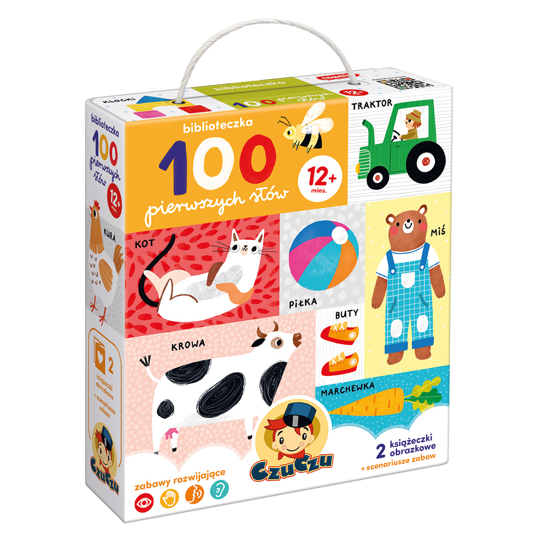 Biblioteczka 100 PIERWSZYCH SŁÓW Książeczki Harmonijki 1+ CzuCzu_7