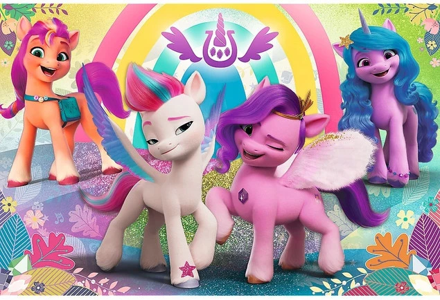 Puzzle 60 Układanka MY LITTLE PONY W Świecie Przyjaźni Konik 4+ Trefl 17390_1