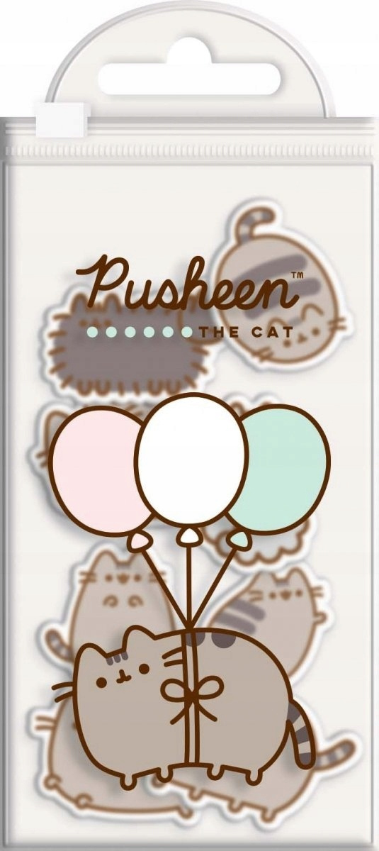 Zestaw Gumek Do Mazania Gumka PUSHEEN Kot 8 Sztuk St. Majewski_3