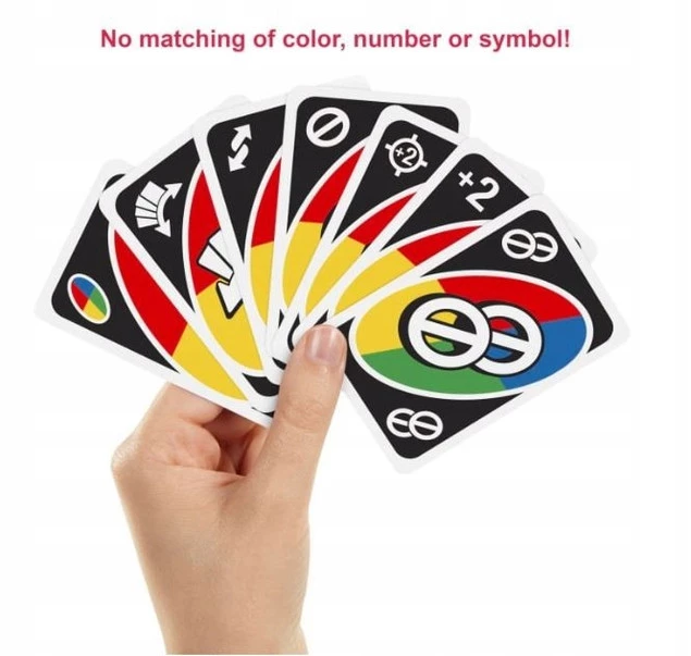 UNO ALL WILD! Dzikie Karty Gra Karciana 7+ Mattel_4