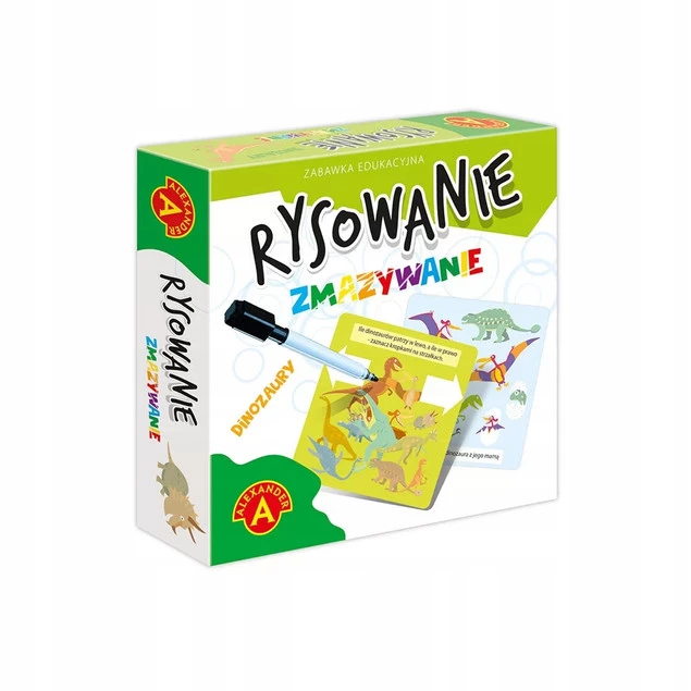 Rysowanie Zmazywanie Dinozaury Gra Edukacyjna Matematyka 6+ Alexander 2687_4