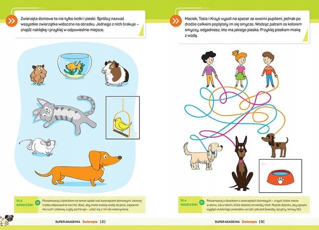 Super Akademia 3-Latka Zwierzęta Zadania Zagadki Naklejki Greg_4