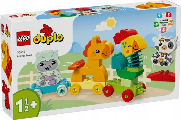 LEGO Duplo Pociąg Ze Zwierzątkami 19 el. 1,5+ 10412_6