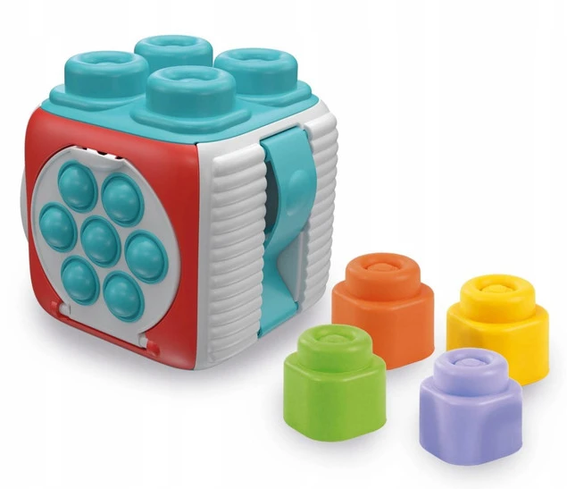 Clemmy Soft Kostka Sensoryczna Dla Maluszka Clemmy 6M+ Clementoni 17902_2