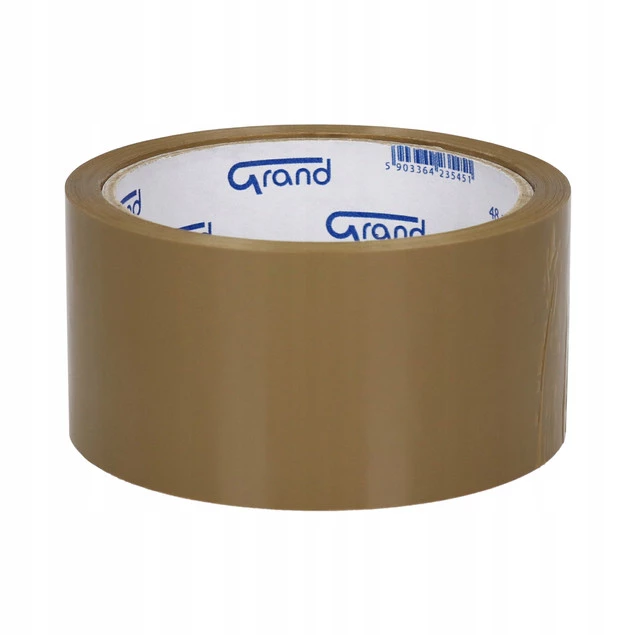Taśma Pakowa Klejąca 48x50m Akryl Brązowa 1 Rolka Grand_3