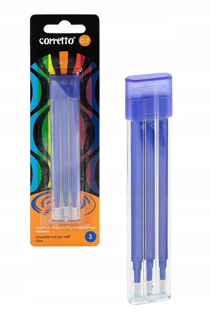 Wkład WYMAZYWALNY Do Długopisu Typu Frixion NIEBIESKI 3szt._1