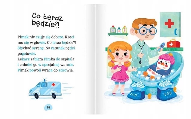 Uczę Się Czytać Wakacje Pingwinka Duże Litery Podział Na Sylaby BR Aksjomat_2