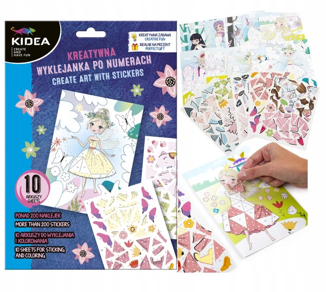 Wyklejanka Po Numerach Metaliczna MAGICZNY ŚWIAT Kreatywna Kidea_1