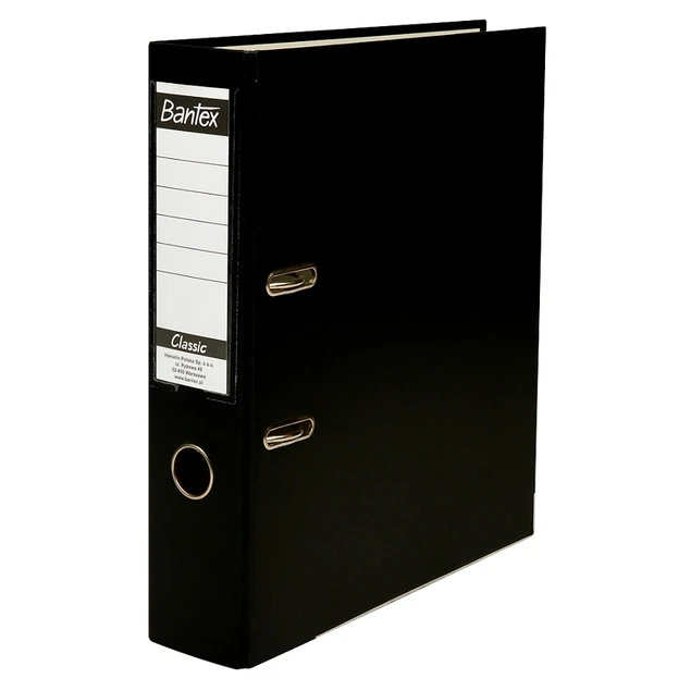 Segregator A4/70 Bantex Budget Classic CZARNY 75mm 2 Ringi_1