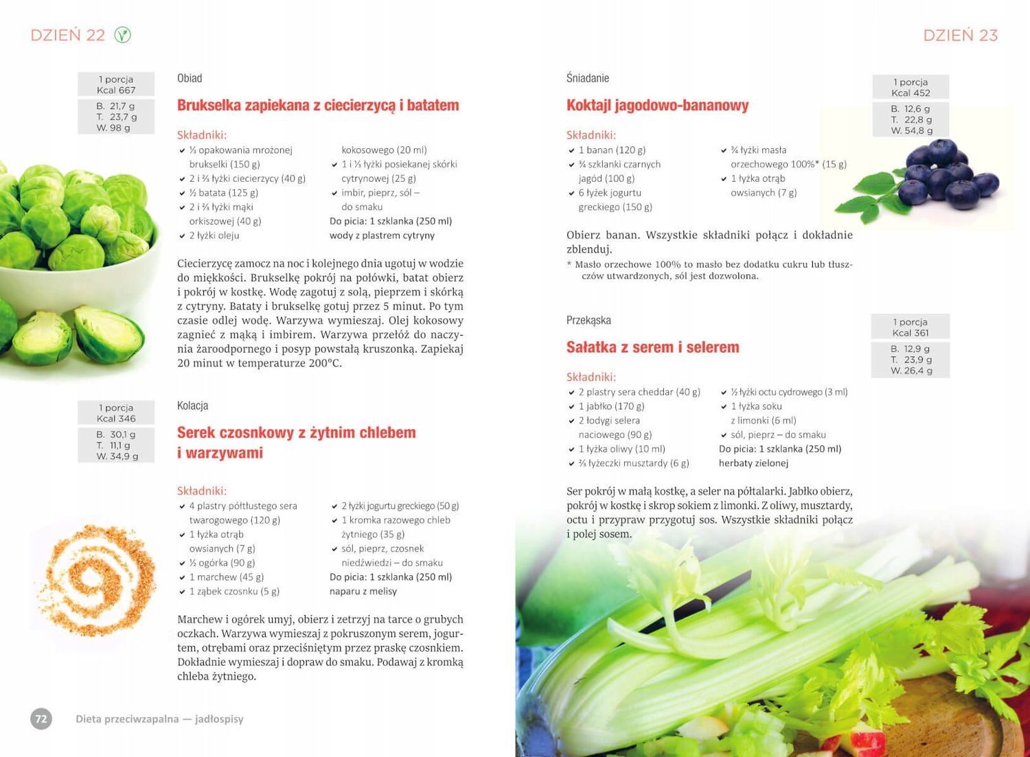 Dieta PRZECIWZAPALNA Przepisy Porady Zdrowe Nawyki M. Rojek-Ledwoch SBM_3