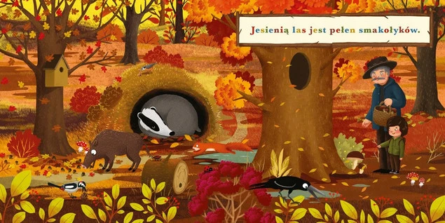 Rok w Lesie WIEWIÓRKA Emilia Dziubak Katarzyna Piętka 0+ Nasza Księgarnia_3