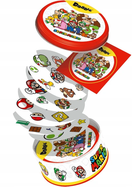 Dobble SUPER MARIO Gra Towarzyska Rodzinna 6+ Rebel_2