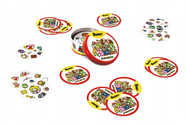 Dobble SUPER MARIO Gra Towarzyska Rodzinna 6+ Rebel_5