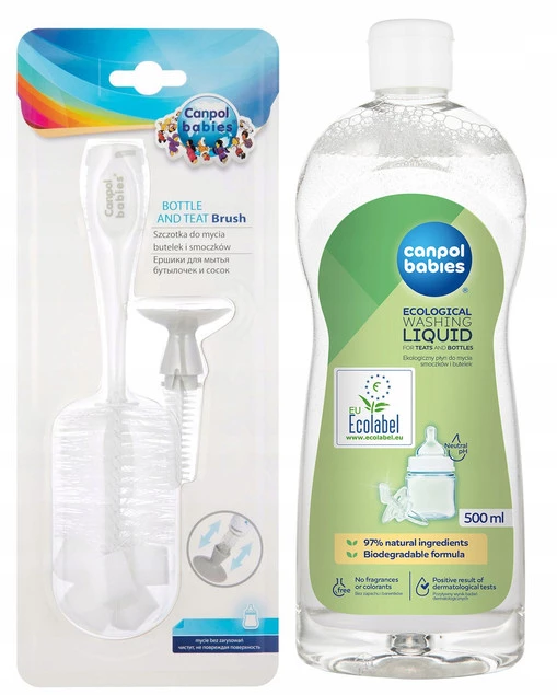 Canpol Szczotka i Płyn Do MYCIA Butelek I Smoczków_1