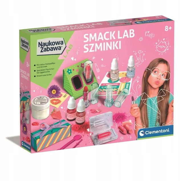 LABORATORIUM SZMINKI Błyszczyk Zestaw Nauka Zabawa Dla Dzieci 8+ Clementoni_3