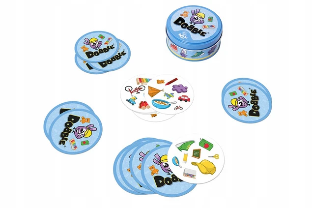 DOBBLE KIDS Gra Planszowa Familijna Na Spostrzegawczość 4+ Rebel_2