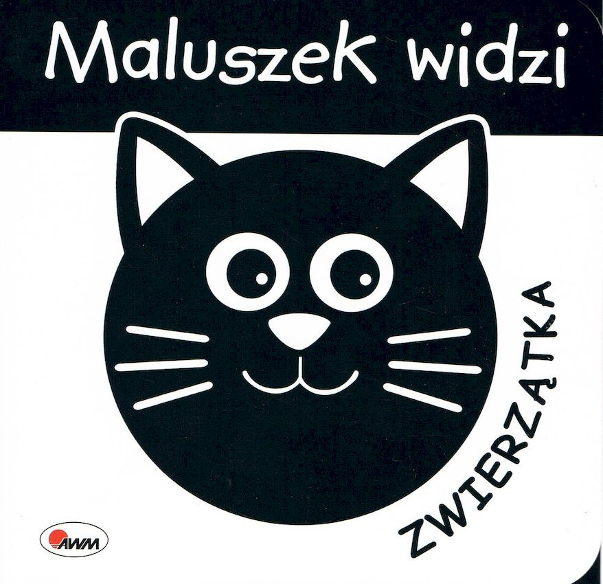 Książeczka Kontrastowa Karty dla Dzieci Maluszek Widzi Zwierzęta Książeczki_1