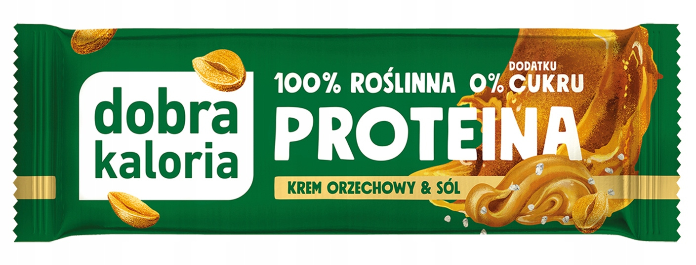 DOBRA KALORIA Baton Proteinowy Krem Orzechowy Bez Dodatku Cukru 24% Białka_1