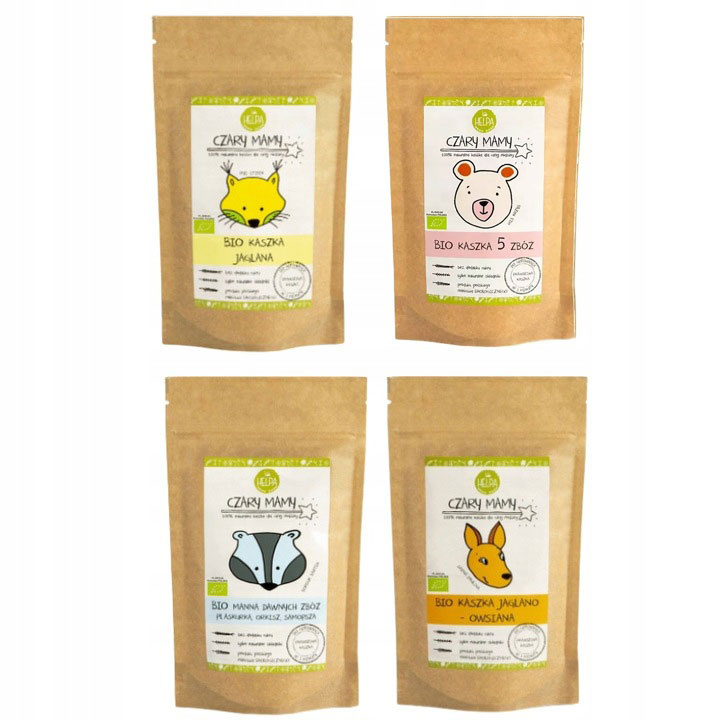 Helpa Zestaw Bio Kaszka Czary Mamy 4x 200g_1