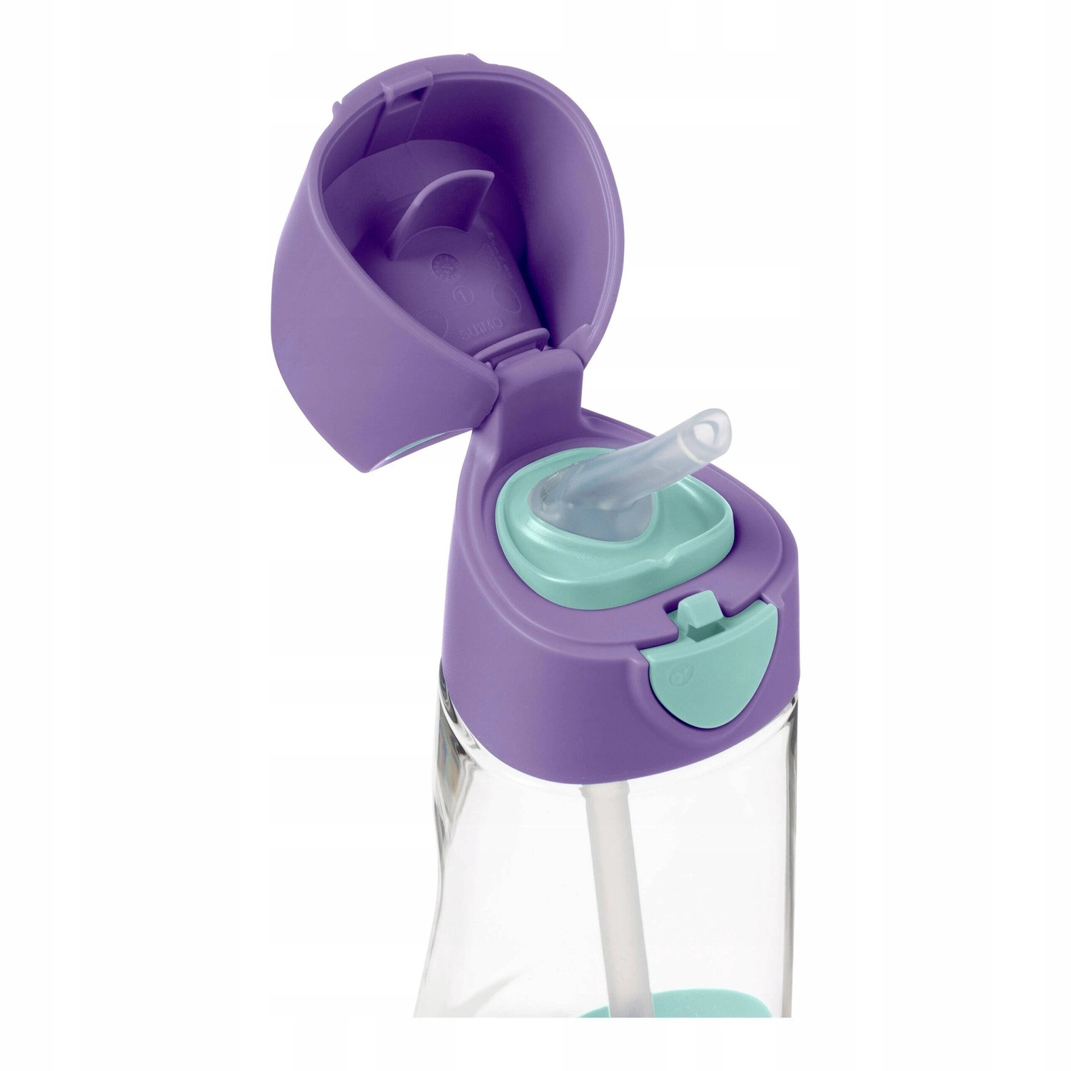 b.box Tritanowa Butelka Kubek Bidon + Słomka 450ml Lilac Pop_2
