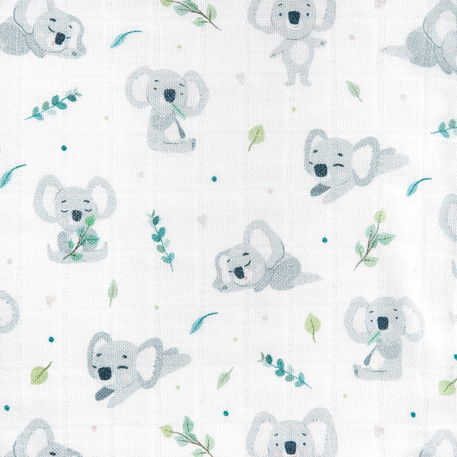 Pieluszka BAMBUSOWA Pielucha 75x75 MIŚ KOALA Ulewajka Bocioland_4