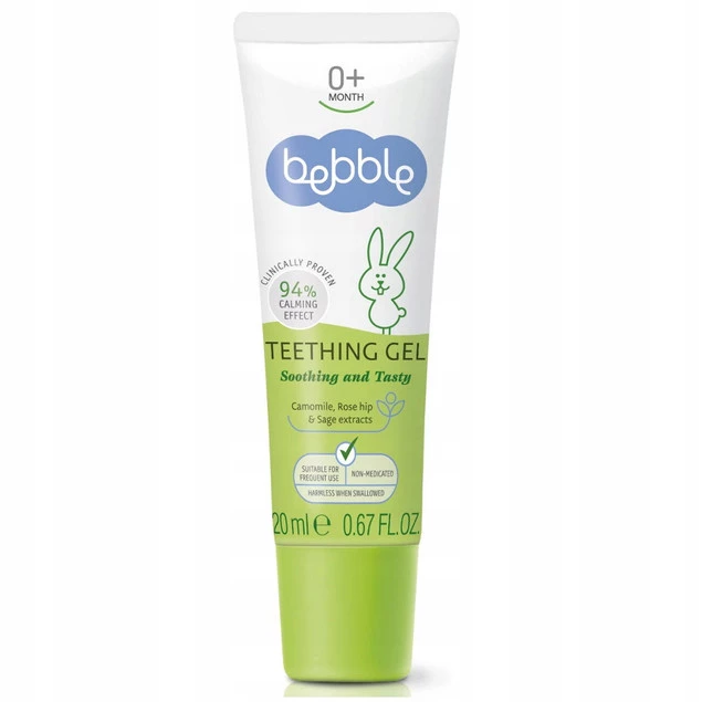 BEBBLE Żel Na Ząbkowanie CHŁODZĄCY Kojący Bez Mięty i Fluorku 0M+ 20ml_2