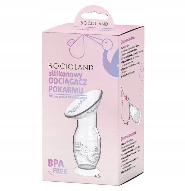 BOCIOLAND Kolektor Silikonowy Do Mleka Odciągacz Pokarmu Butelka_11