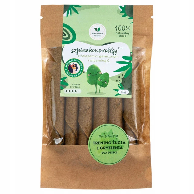 Rollsy SZPINAKOWE z Witaminą C 50g Naturalnie Zdrowi_4